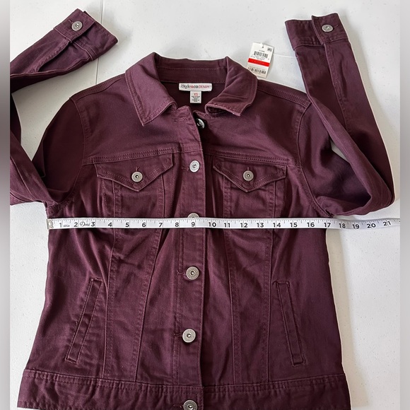 NWT. Style & Co  Classic Denim Jacket Size XS - Picture 7 of 11